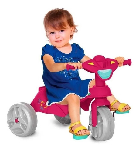 Triciclo Velotrol Mototico Motoca Infantil Passeio & Pedal